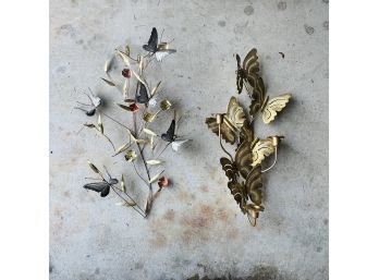 Butterfly Metal Wall Decor - Set Of Two (Garage)