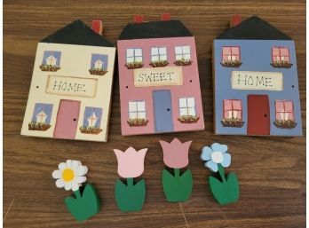 Set Of Wooden Home Sweet Home Decor (Living Room)