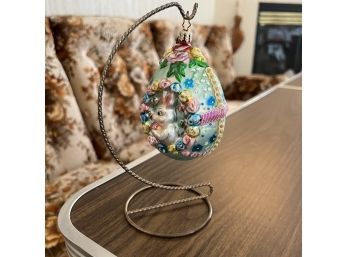 Decorative Egg On Stand (Living Room)