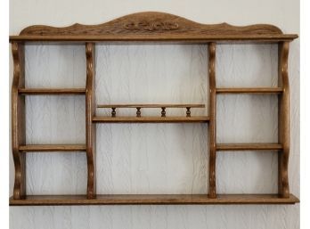 Wooden Display Shelf (Living Room)