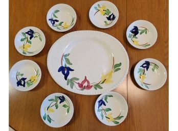 Vintage Platter With 8 Matching Dishes (Kitchen)