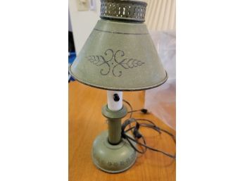 Vintage Green Metal Lamp (Kitchen)