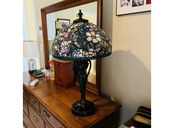 Magnolia Dale Tiffany Stained Glass Table Lamp (Downstairs Bedroom)