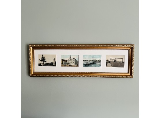 Vintage Postcards In A Gold Frame (Upstairs Bedroom)