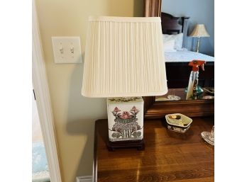 Vintage Floral Table Lamp (Downstairs Bedroom)