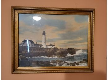Framed Picture Portland Lighthouse (Upstairs)