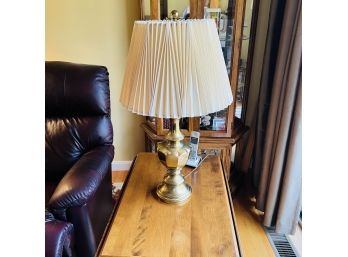Table Lamp With Pleated Shade No. 2 (Living Room)