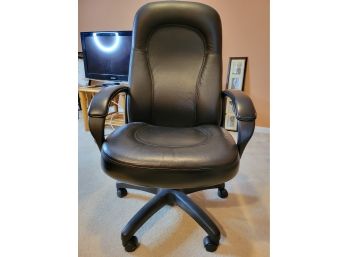 Black Leather Office Chair (Upstairs)