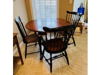 Hitchcock Table With Extension Leaves And 6 Chairs (Kitchen)