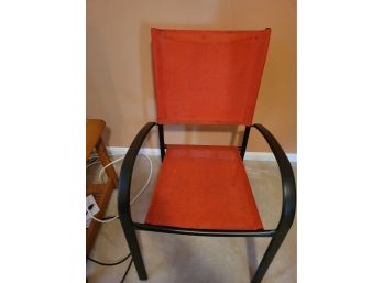 Orange /red Patio Chair (Upstairs)