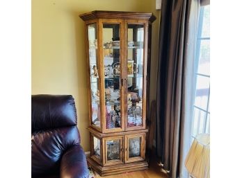 Glass Front Lighted Display Cabinet (Living Room)
