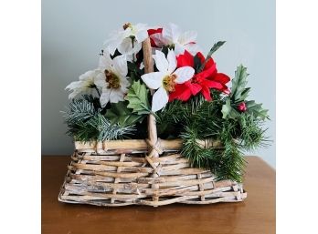 Faux Florals In A Basket (Upstairs Bedroom)