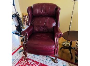 Bradington Young Leather Wingback Chair (Living Room)