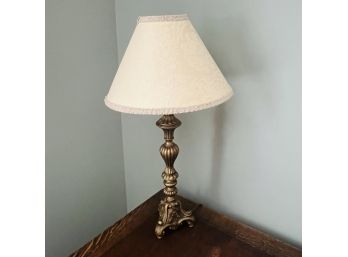 Table Lamp With Ivory Shade (Upstairs Bedroom)