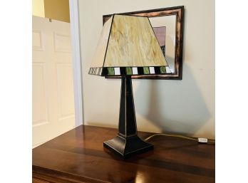 Glass Table Lamp (Downstairs Bedroom)