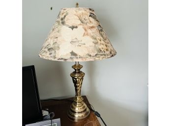 Lamp With Floral Shade (Upstairs Bedroom)