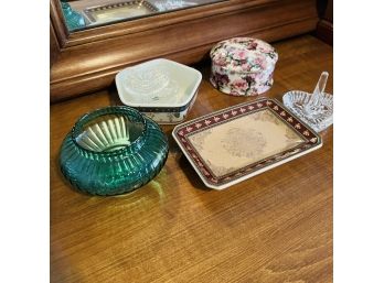 Trinket Dishes And Trays (Downstairs Bedroom)