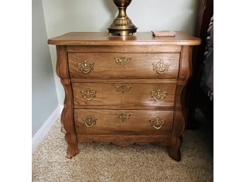 Wood Nightstand With Three Drawers (Upstairs Bedroom)