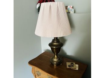 Table Lamp With Pleated Shade No. 1 (Upstairs Bedroom)