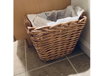Bathroom Waste Basket With Handles (Upstairs)