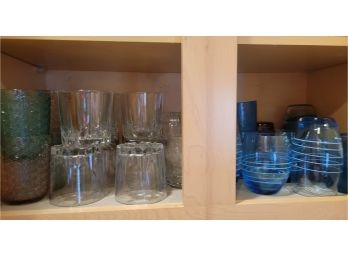 Drinking Glass Shelf Lot (Shelf #1 Kitchen)