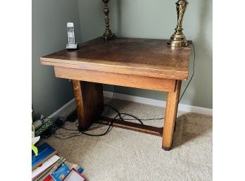 Solid Wood Table With Flip Top (Upstairs Bedroom)