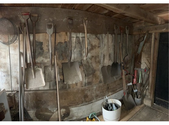 Shovels And Rakes Plus Other Items (Barn - Interior Room With Door)