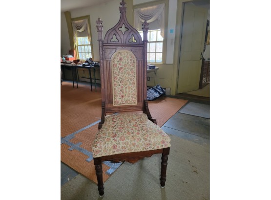 Gorgeous Upholstered Wooden Chair (Great Room)