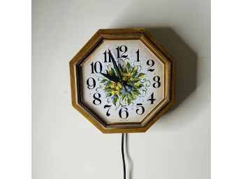 Vintage Plug In Wall Clock (Office)