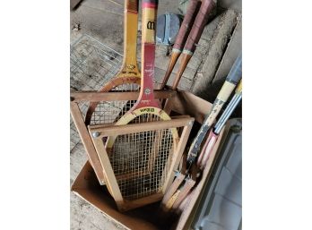 Box Of Tennis Rackets (barn)