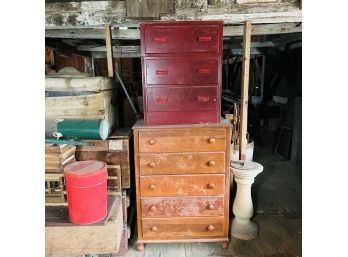 Pair Of Old Dressers (Barn)