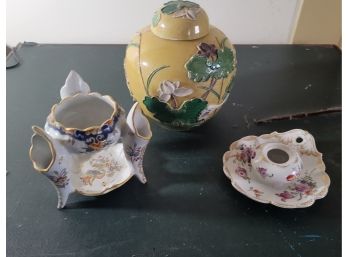 Set Of 3 Signed Ceramic Pieces (Great Room)