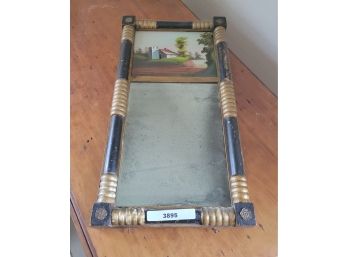 Reverse Painted Mirror Black Frame (Den)
