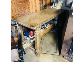 Vintage Wooden Dining Table (Basement)