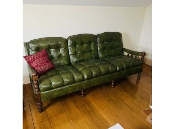 Green Vinyl Sofa (Bedroom 6)