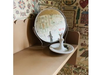 Small Mirror And Ring Holder (Downstairs Bathroom)