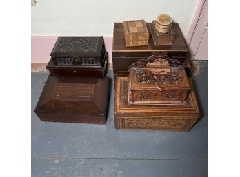 Lot Of Wooden Boxes (bR 1)