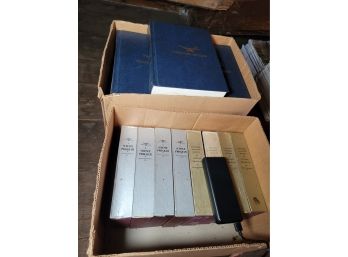 Box Of Science Manuals And Box Of Encyclopedias (Attic)
