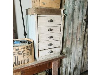Old Wooden Drawers With Furniture Parts (Barn)