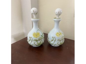 Vintage Yellow Flower Decorative Decanters (BR 2)