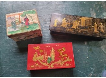 Set Of 3 Vintage Trinket Boxes (Great Room)