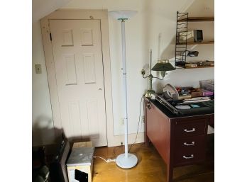 Tall White Floor Lamp (Bedroom 6)