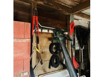 Garden Tools Lot No. 1: Clippers, Weed Wacker, Etc. (Garage Room C)