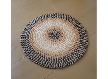 Round Hand Woven Rug (Bedroom #3)