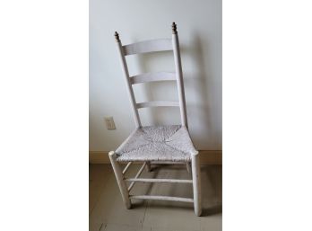 Painted White Wicker Chair (bedroom #4)