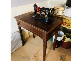 Antique Singer Sewing Machine (Upstairs Hallway)