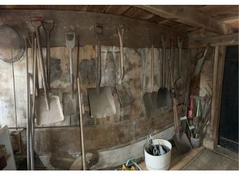 Shovels And Rakes Plus Other Items (Barn - Interior Room With Door)