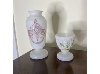 Set Of 2 Panted Decorative Vases (BR 2)