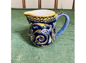 Mini Hand Painted Gien France Pottery Pitcher (Bedroom 5)