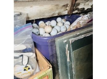 Bin With Golf Balls (Garage Room A)